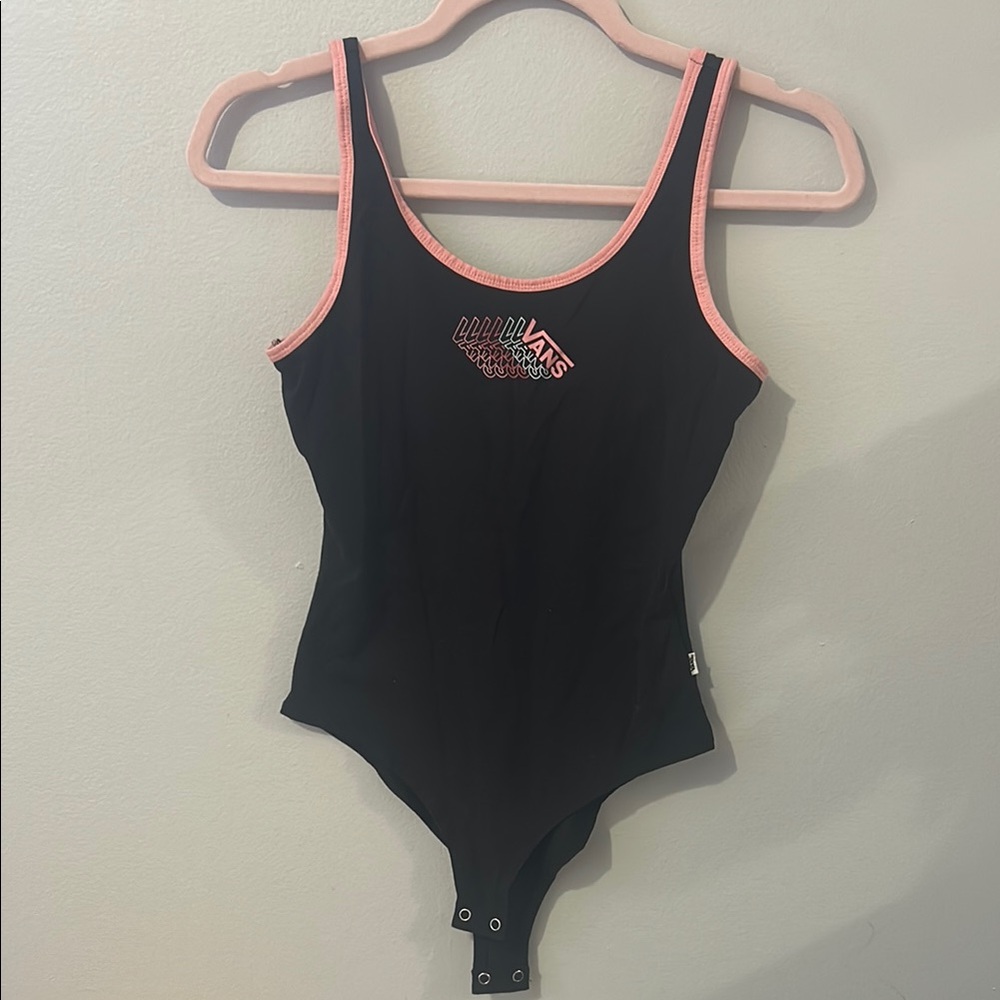 Vans Black and Pink Women's Swimsuit